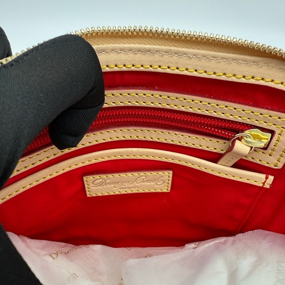 Dooney & Bourke Chevron Bitsy Bag Fuchsia - Picture 7 of 13